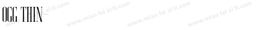 ogg thin字体转换